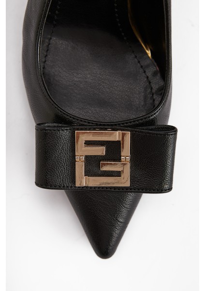 Melly Siyah Tokalı Kalın Topuklu Kadın Ayakkabı modelleri