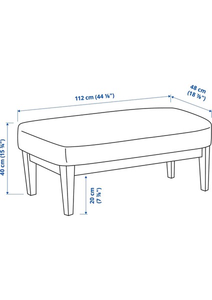 Ekenaset Bank Kelinge Gri Turkuaz 112 cm fiyatları