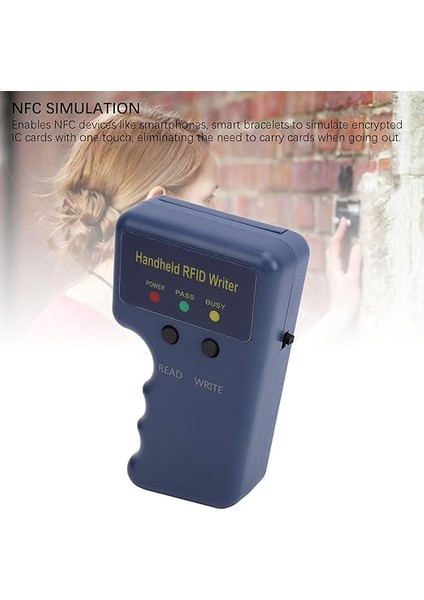 Rfıd Okuyucu Yazıcı, El Tipi 125KHZ Kart Fotokopi Makinesi, 5 Adet T5577 Anahtarlık ve 5 Adet T5577 Kartlı Anahtarlık Fotokopi Makinesi, Yazma T5577, EM4305, CET5200, SIC7888, 8268 indirimleri