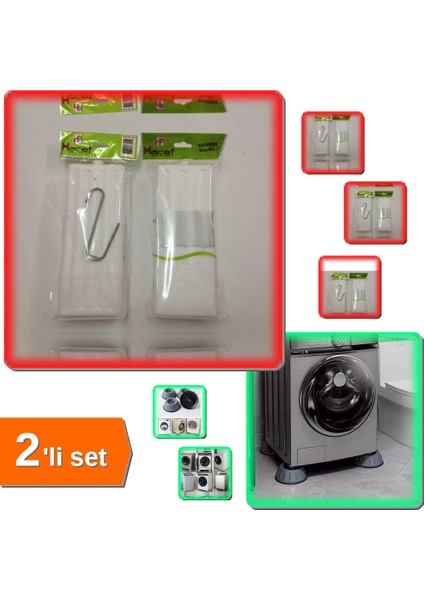 Hava Nemlendirici Kalorifer Suluğu 3lü+Çamaşır Makinesi Kayma ve Titreşim Engelleyici 4lü - 2li Set