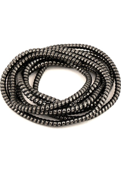 Kablo Kordon Koruyucu Spiral Sarma Kılıf Koruma Black Shine