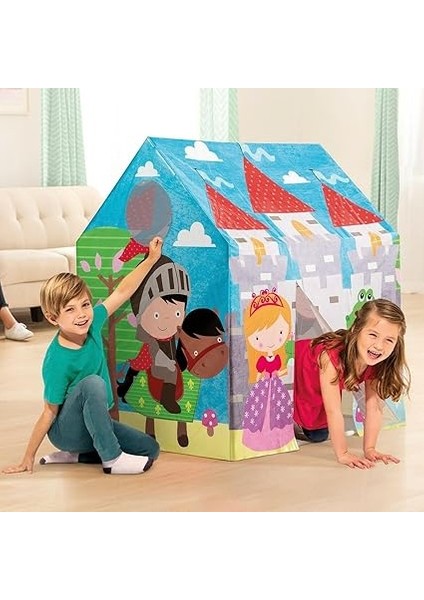 45642 Kale Desenli Oyun Çadırı 95X75 Cm, Su Sporları, Plaj Malzemesi, Şişme Ürün, Yüzme Aksesuarı, Kamp, Dalış, Güvenlik fırsatları