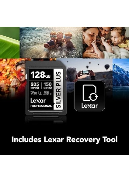 Professional 128GB 205 Mb/s Silver Plus Sd Hafıza Kartı fırsatları