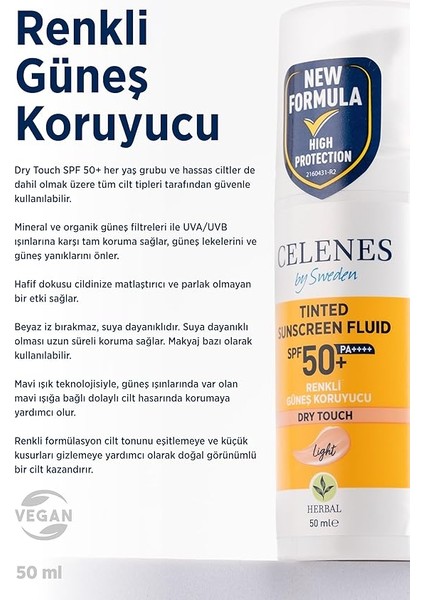 Herbal Renkli Güneş Koruyucu Dry Touch Light 50 Spf modelleri
