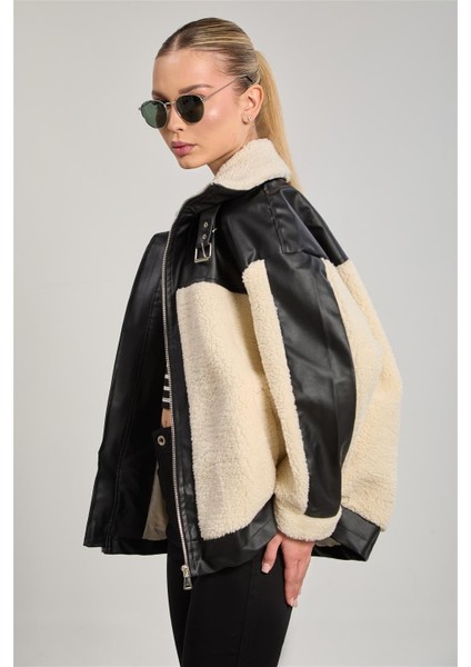 Kadın Garnili Welsoft Mont - Ekru modelleri