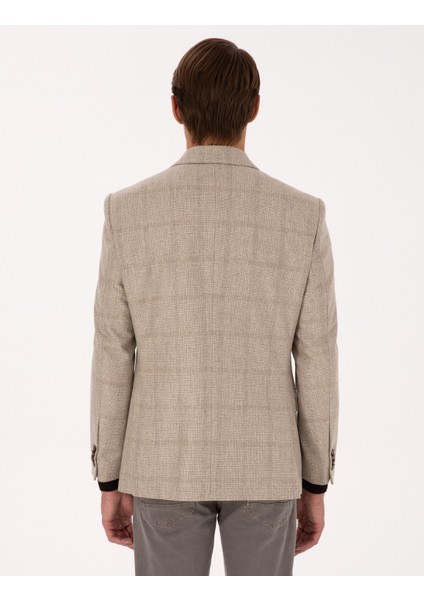 Erkek Bej Slim Fit Ceket 50311232-VR011 indirimleri