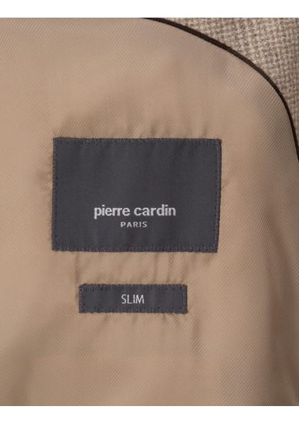 Erkek Bej Slim Fit Ceket 50311232-VR011