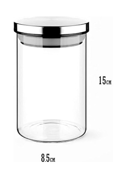 700ML Vakumlu Metal Kapaklı Borosilikat Cam Kavanoz (8.5CM*15CM) 1 Adet fiyatları