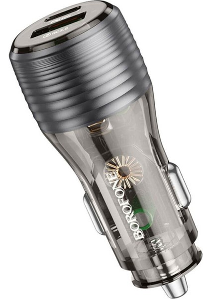 Araç Çakmaklık Şarjı Hızlı Şarj Dual Port Car Charger 1x Type-C 1x USB