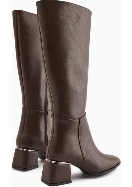 Miami Kahve Küt Burunlu Çizme fırsatları