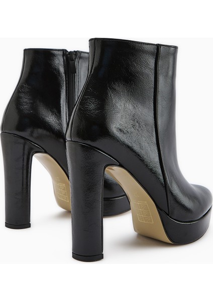 Abbie Siyah Sivri Burunlu Yüksek Topuklu Fermuarlı Bot fırsatları