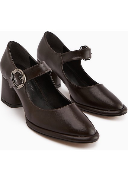 Nana Kahve Tokalı Topuklu Kadın Ayakkabı modelleri