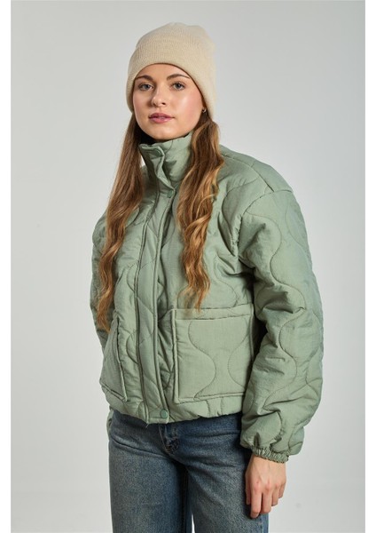 Kadın Kapitone Şişme Mont - Mint fiyatları