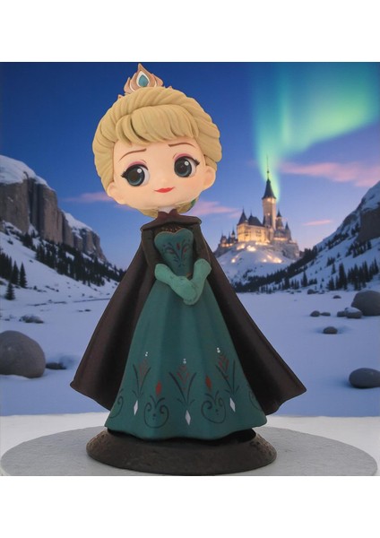 Karlar Ülkesi Frozen Prenses Elsa Anime Karakter Figür Oyuncak Dekoratif Hediyelik Biblo Bebek Mdl 3