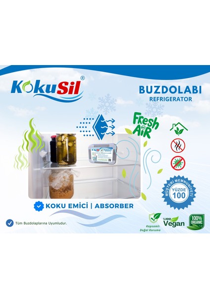 Kokusil Buzdolabı Koku Giderici ve Koku Emici fırsatları