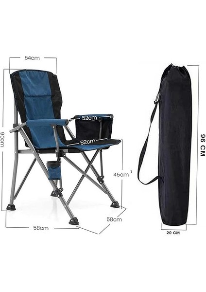Kamp - Profesyonel Fold&go Katlanır Kamp Sandalyesi – Mavi modelleri