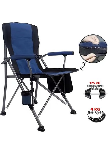 Kamp - Profesyonel Fold&go Katlanır Kamp Sandalyesi – Mavi fırsatları