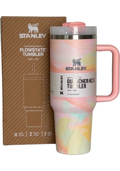 Quencher Pipetli Termos Bardak 1.18 Lt Cloud Pattern fiyatları