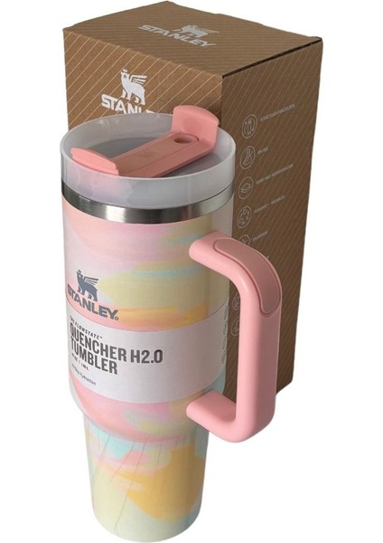 Quencher Pipetli Termos Bardak 1.18 Lt Cloud Pattern modelleri