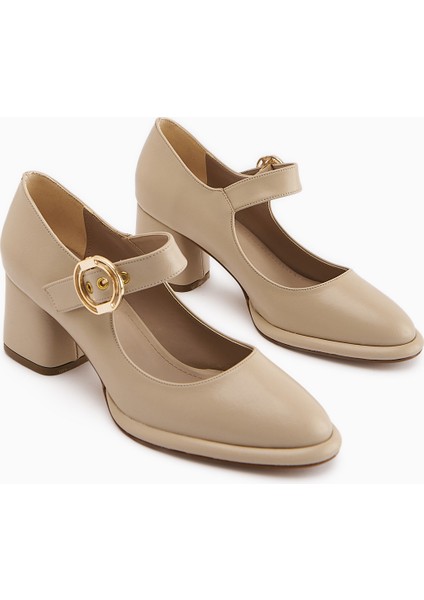 Nana Bej Tokalı Topuklu Kadın Ayakkabı modelleri