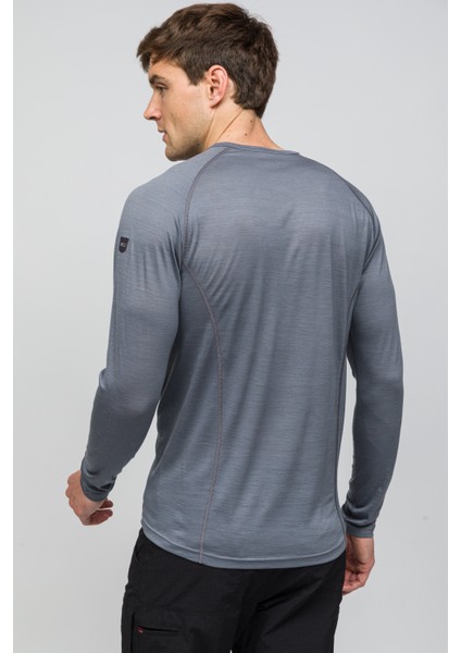 All-Season %100 Merino Uzun Kollu T-Shirt 135 gr - Gri modelleri