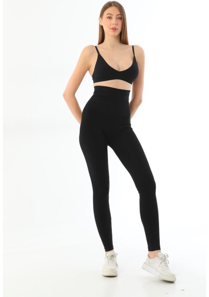 Siyah Mı 3904 Göğüs Altı Yüksek Bel Toparlayıcı Tayt modelleri
