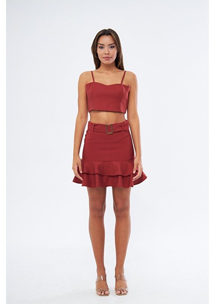 Lauma Mini Boy Regular Fit Kiremit Renk Etek fiyatları