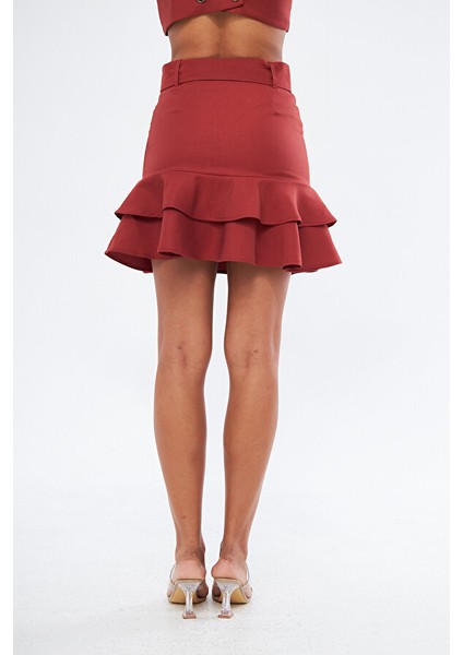 Lauma Mini Boy Regular Fit Kiremit Renk Etek modelleri