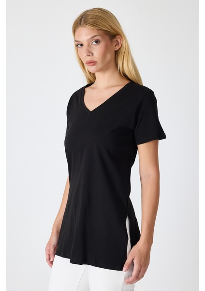 Kadın Uzun V Yaka Tunik 2998 modelleri