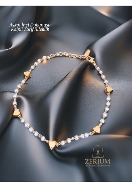 Aşkın Inci Dokunuşu – Kalpli Zarif Bileklik fırsatları