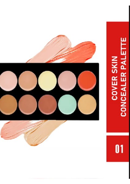 Profeyonel Makyaj Kapatıcı Concealer cc Krem Aydınlatıcı Highlighter PALET10 Lu fiyatları
