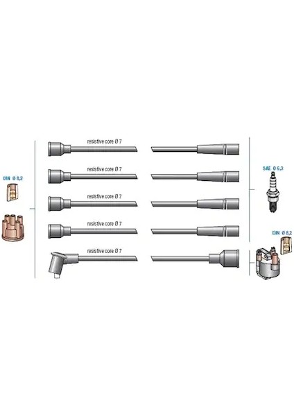 BUJİ KABLO TK R9 SPRİNG-DACIA 12 VAN 7702252160