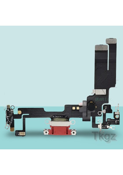 Apple İphone 14 Full Şarj Soketi Filmi FLEX Orjinal (KIRMIZI)