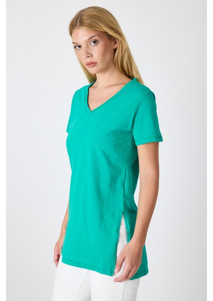 Kadın Uzun V Yaka Tunik 2998 modelleri