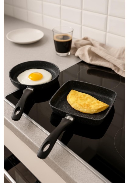 Granıt Dokum 2 Lı Mını Sos Tava Seti-Yuvarlak+Kare indirimleri