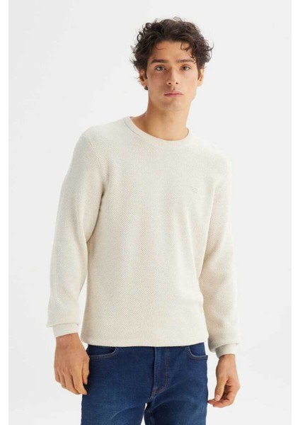 Triko Ekru Erkek Kazak L2520364104