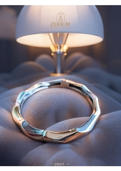 Modern Rose-Silver Eklem Bileklik