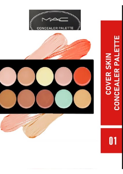 Profeyonel Makyaj Kapatıcı Concealer cc Krem Aydınlatıcı Highlighter Palet 10 Lu indirimleri