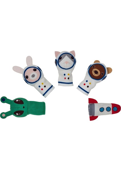 Aftonsparv Yumuşak Oyuncak Çok Renkli 5 Adet Çeşitli Hayvanlar