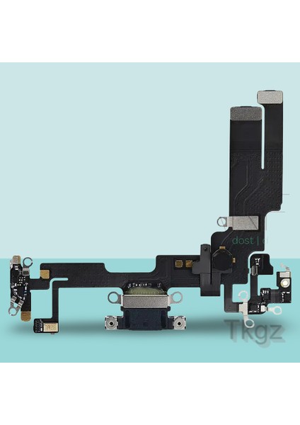 Apple İphone 14 Full Şarj Soketi Filmi FLEX Orjinal (MAVİ)