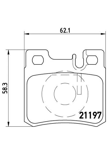FREN BALATASI ARKA MERCEDES W201 W202 W210 W124 R170 A0054201720