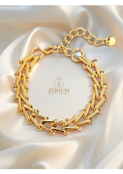 Geometrik Üçgen Desenli Dokuma Yeni Nesil Bileklik modelleri