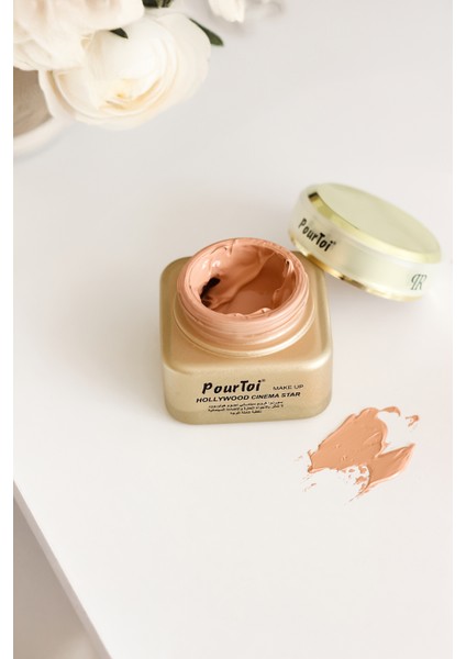 Porselen Makyaj Yüksek Kapatıcı Fondöten Hollywood Cınema Star 60 Gr. 03 Bronz Ton