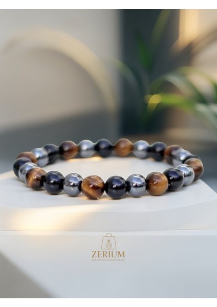 Doğal Taş Enerji Çakra Denge Bilekliği – Kaplangözü, Oniks & Hematit fiyatları