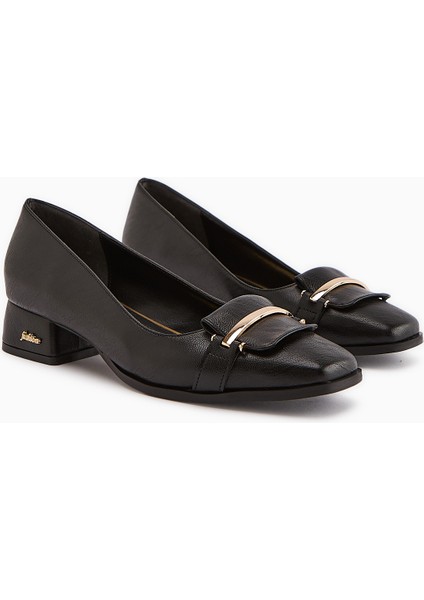 Gresa Siyah Tokalı Kısa Topuklu Kadın Ayakkabı fırsatları