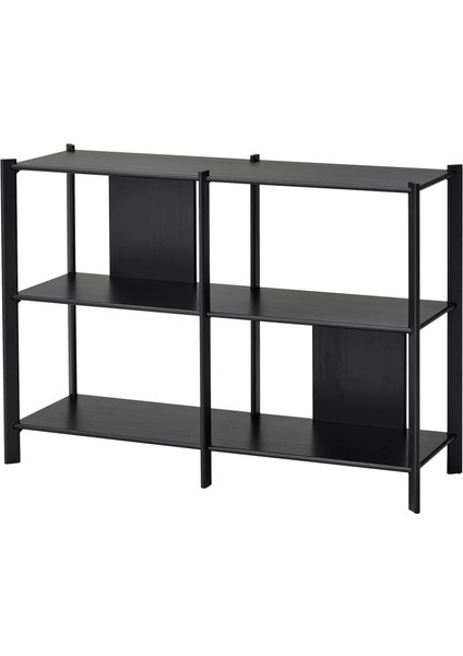 Jattesta Açık Raf Ünitesi Siyah 120 x 85 cm
