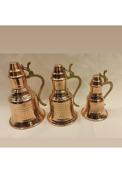 Bakır Dekoratif 3'lü Güğüm Seti