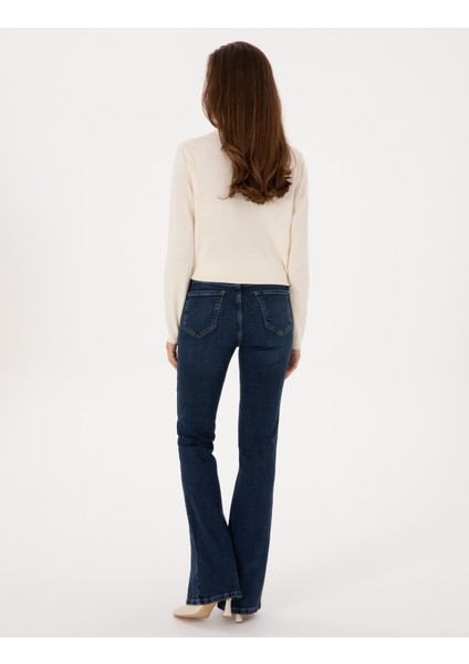 Kadın Lacivert Jean Pantolon 50318199-VR033 fırsatları