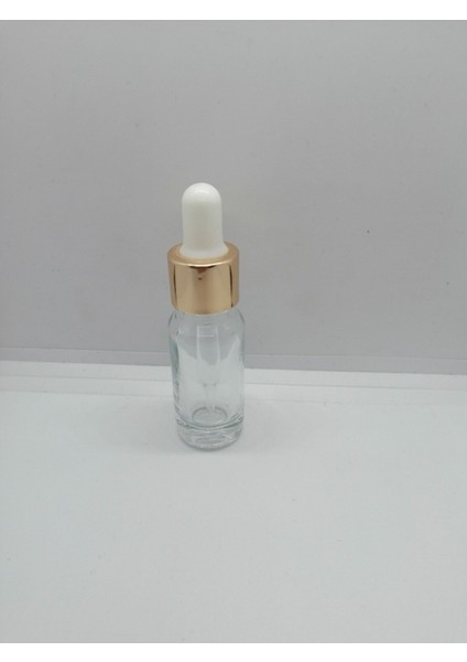 30CC, Şeffaf Cam Şişe, Cam Şişe, Cam Damlılıklı Şişe, Likit Şişesi, Sarı Kapak,beyaz EMZIK,100 Adet