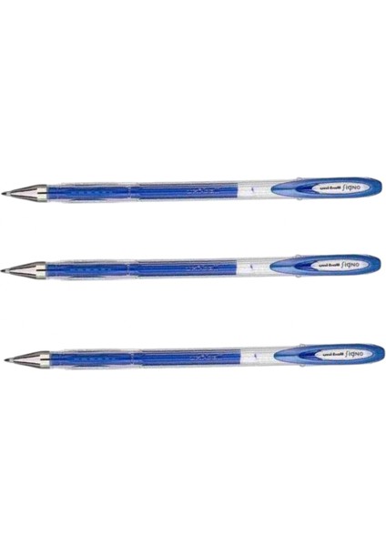 Uniball Signo Noble Metal 0.8 Jel Kalem Mavi( Üç Adet )